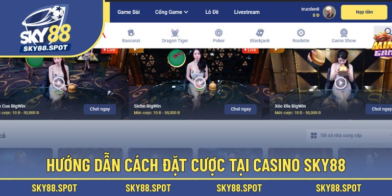 Quy trình đặt cược nhanh, chính xác
