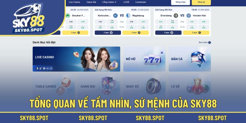 Bật mí tầm nhìn, sứ mệnh nhà cái đặt ra